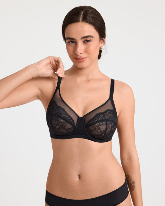 Full Coverage Underwire Lace Bra
