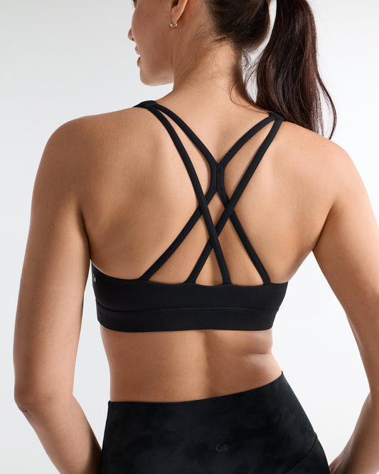 Cross Back Strappy Yoga Bra
