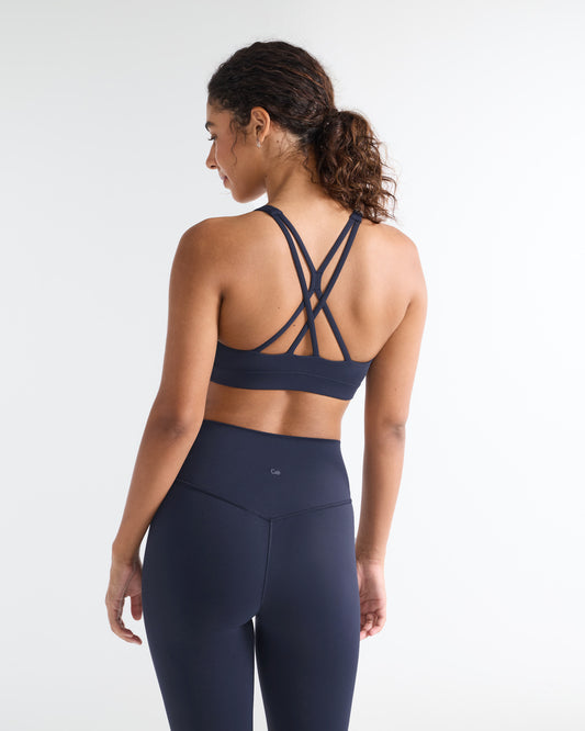 Cross Back Strappy Yoga Bra