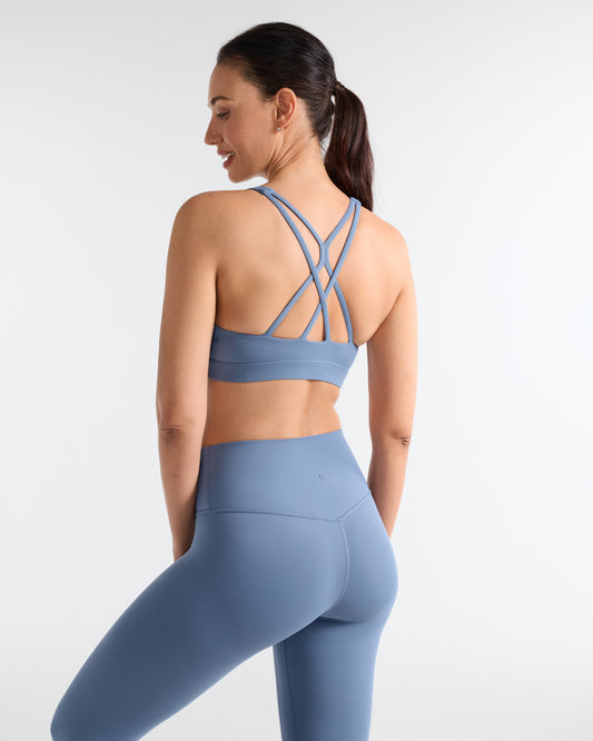 Cross Back Strappy Yoga Bra