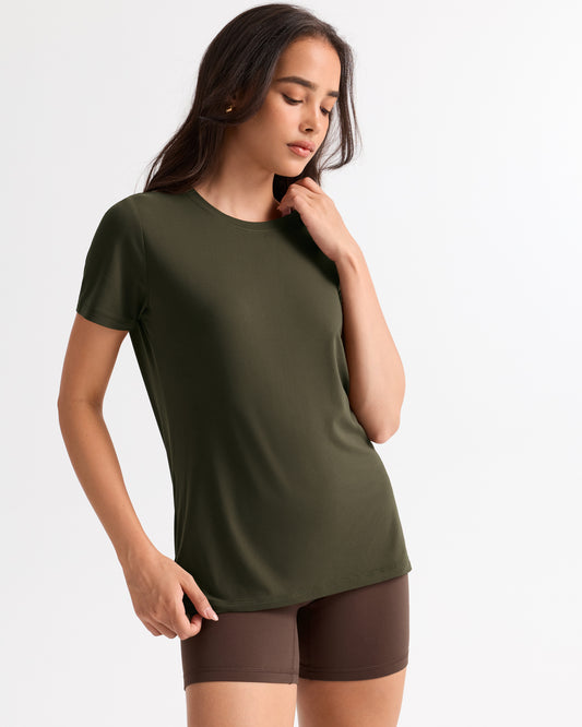 Crew Neck Classic Short Sleeve Shirt