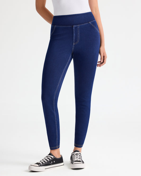 Stretch Pull-on Skinny Jeans 25"