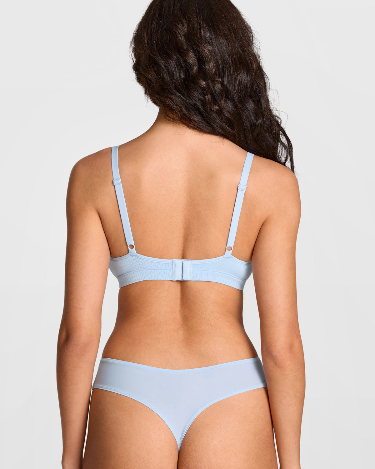 V-Neck Wireless unpadded Bralette Light Glacier