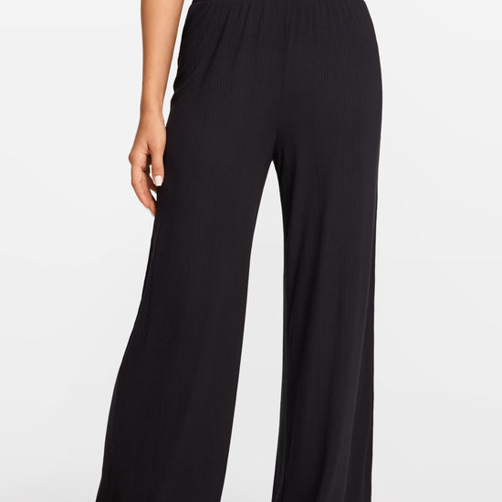 SOULVOR Wide Leg Casual Pants Black