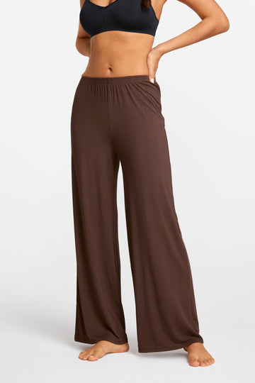 SOULVOR Wide Leg Casual Pants Hazelnut