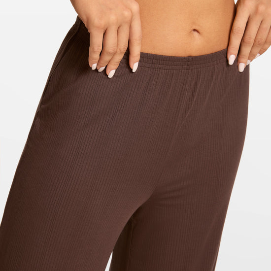 SOULVOR Wide Leg Casual Pants Hazelnut