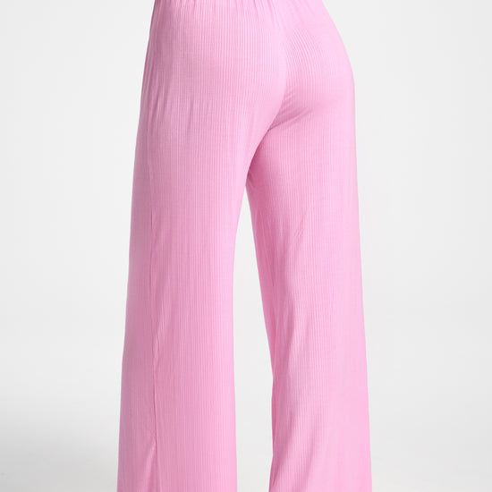 SOULVOR Wide Leg Casual Pants Macaron Pink