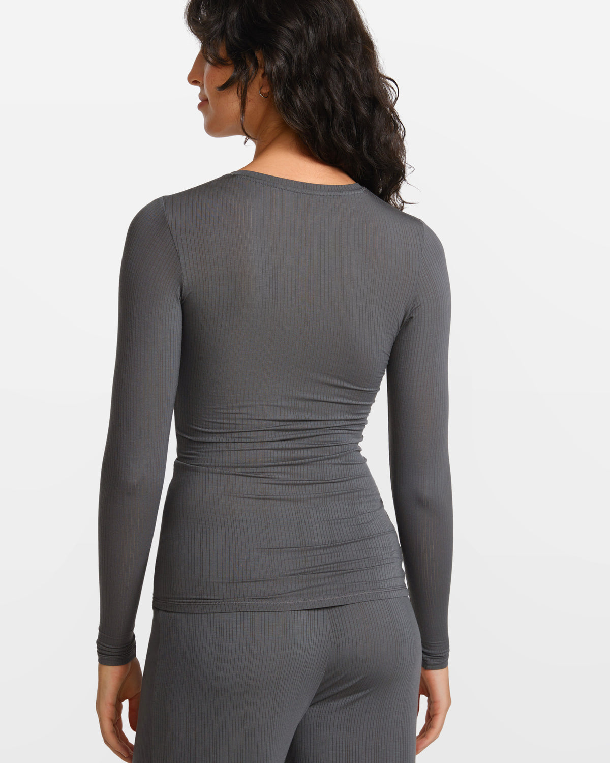 SOULVOR Long Sleeve Crew Neck T-Shirt Twilight Gray