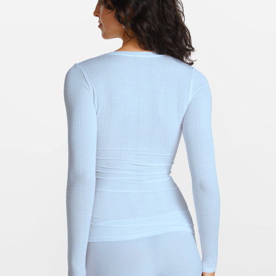 SOULVOR Long Sleeve Crew Neck T-Shirt Light Glacier